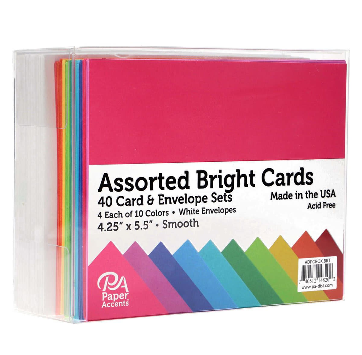 Paper Accents Assorted Bright Cards (40 card/envelope sets)