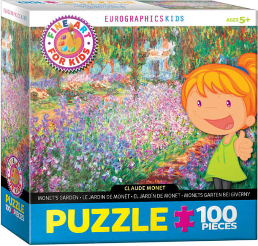 Eurographics Claude Monet: Monet's Garden Puzzle - 100 pieces (Fine Art for Kids Puzzles)