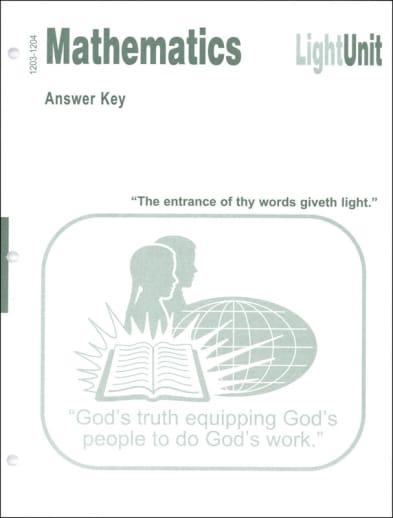 Mathematics LightUnit A/K 1203-1204 Fnct&Trig