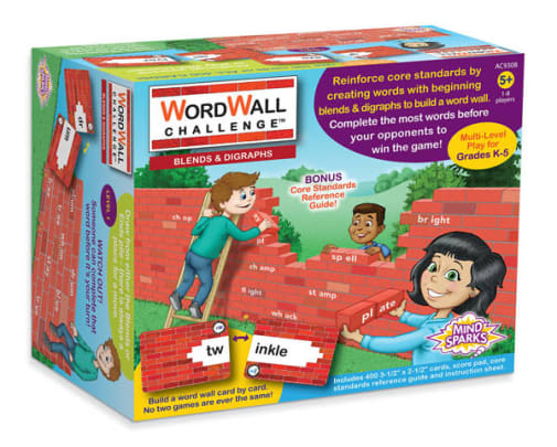 Mind Sparks WordWall Challenge Card Game - Blends & Digraphs