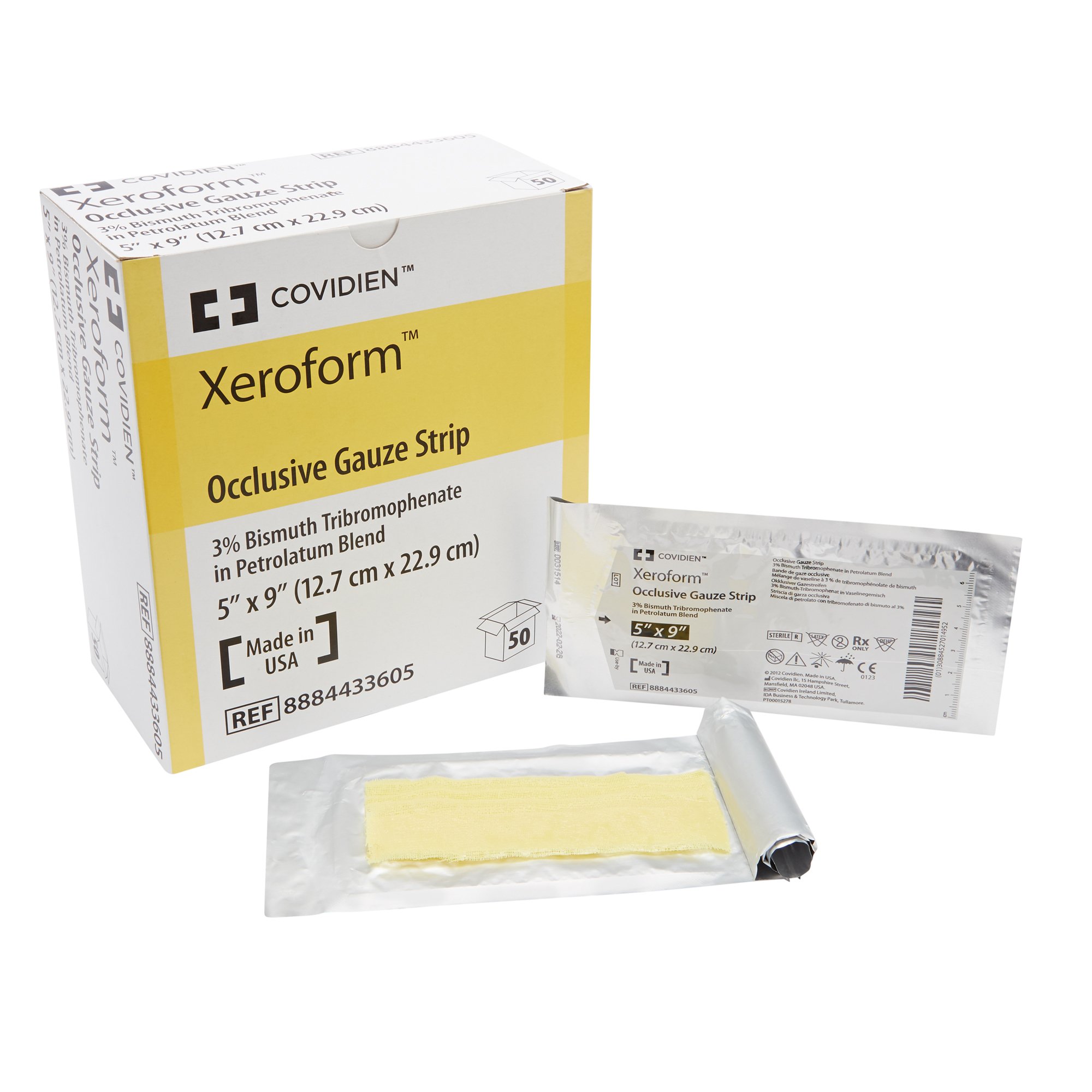 Covidien Xeroform Petrolatum Impregnated Dressing, 5 x 9 inch MK 163166