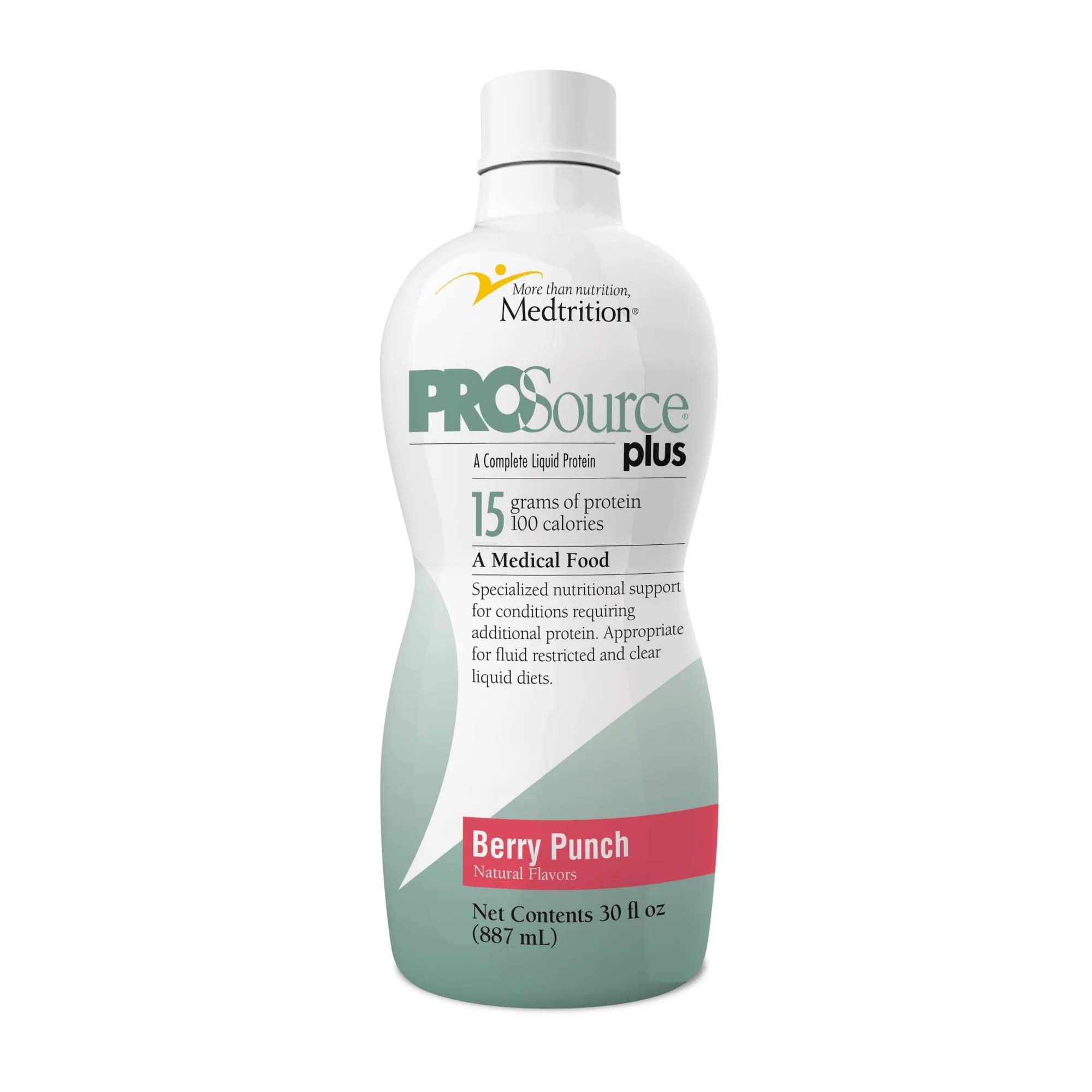 ProSource Plus Berry Punch Collagen and Whey Protein Formula, 32-ounce Bottle MK 706410