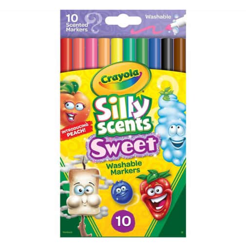 Crayola Silly Scents Sweet Slim Markers - 10 count