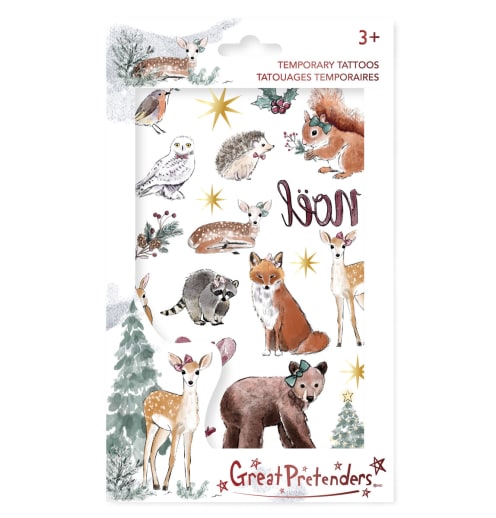 Woodland Fawn Tattoos, 18 pieces Assorted