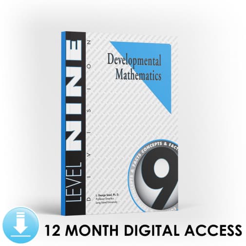 Developmental Math: Level 9 Student Workbook | Division: Concepts and Facts (12 Month Access)