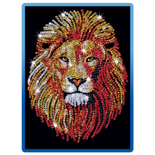 Sequin Art Blue Lion
