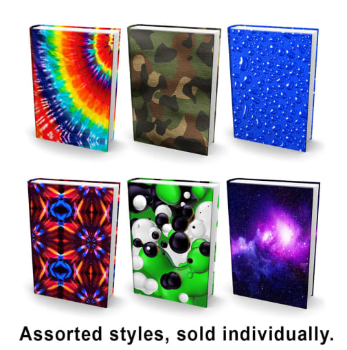 Book Sox Stretchable Fabric Book Cover - Jumbo Assorted Print