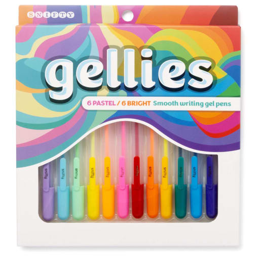 Gellies: Pastel & Bright Gel Pens (Set of 12)
