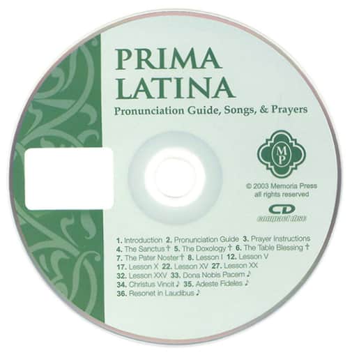 Memoria Press Prima Latina Pronunciation CD