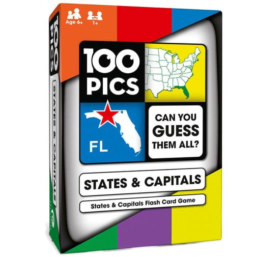 100 PICS US States and Capitals Game