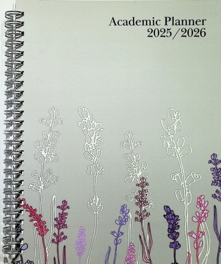 Monthly/Weekly Wildflowers Academic Planner (August 2025 - July 2026)