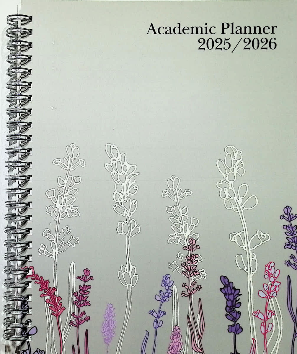 Monthly/Weekly Wildflowers Academic Planner (August 2026 - July 2027)