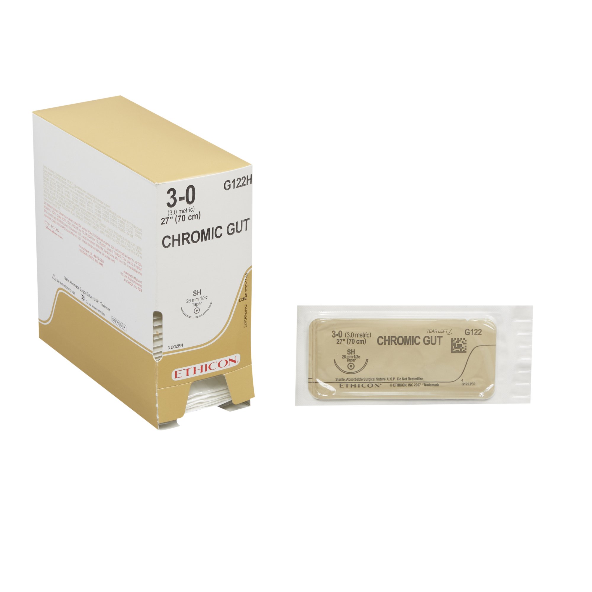J & J Healthcare Chromic Suture with Needle MK 2163