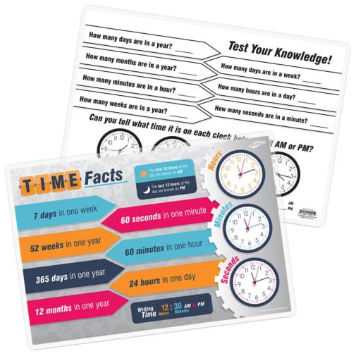 Time Facts Remarkable Activity Mat