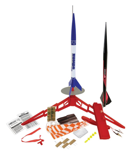 Athena X Flying Model Rocket Starter Set (2 Rockets)