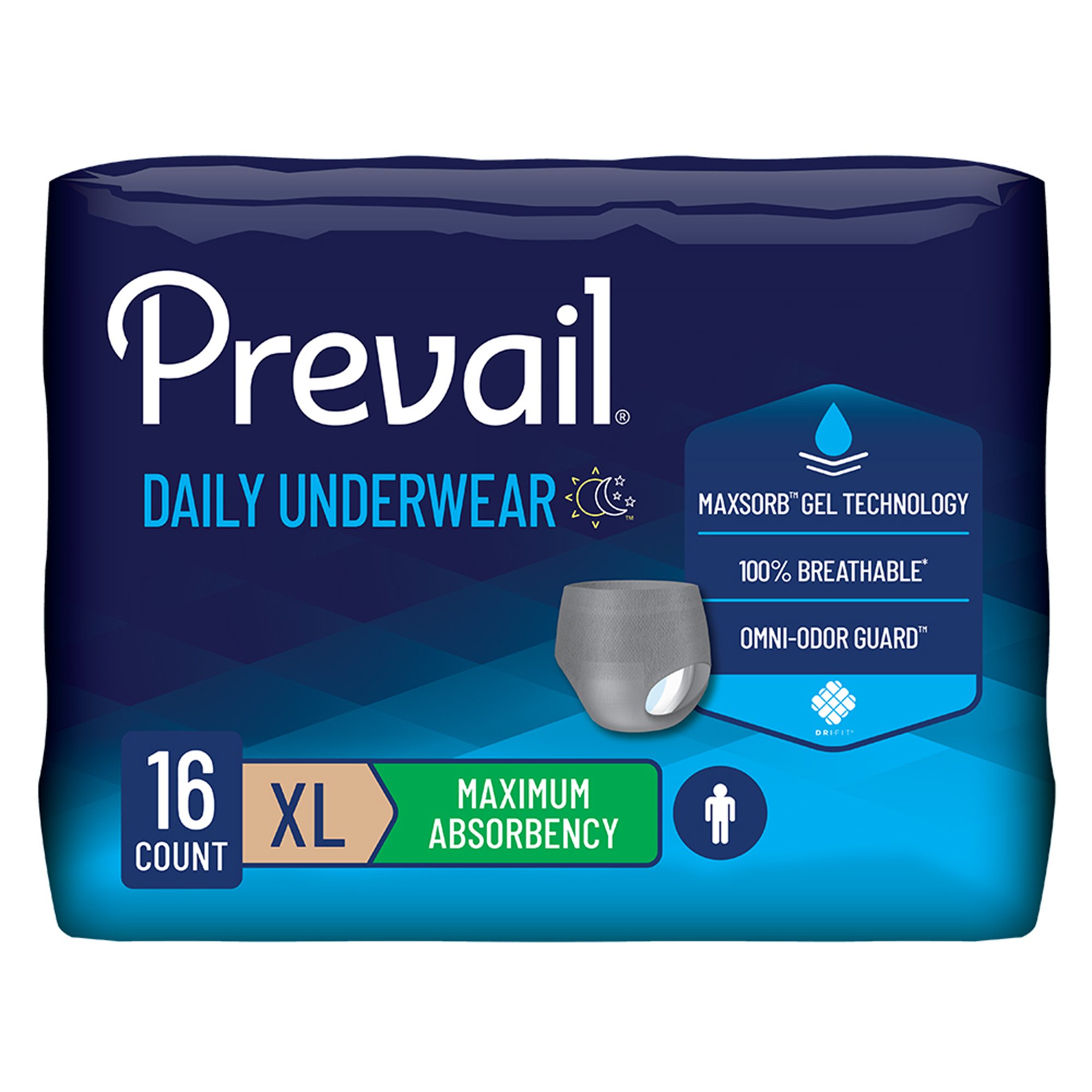Prevail Daily Underwear Maximum Absorbent Underwear, Extra Large MK 1178182