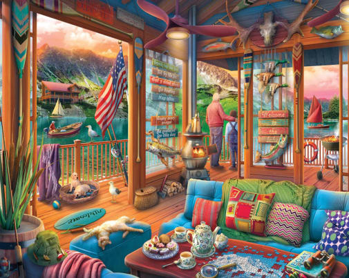 Lakeside Cabin Puzzle (1000 Piece)