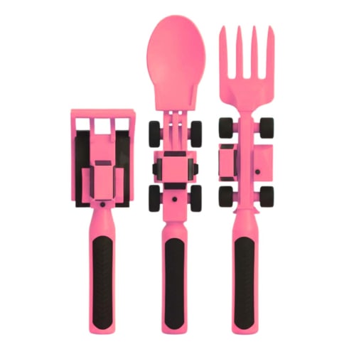 Construction Utensil Set - Pink (Constructive Eating)