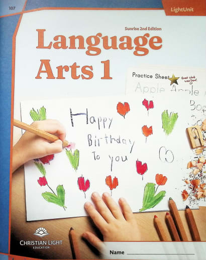 Christian Light Language Arts LightUnit 107 Sunrise 2nd Edition