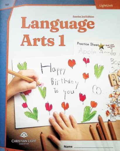 Christian Light Language Arts LightUnit 107 Sunrise 2nd Edition