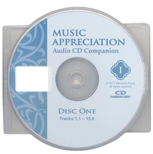 Memoria Press Music Appreciation Book 1 Audio Companion CD