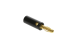 Banana Male Plug Gold Plated Plastic Black
