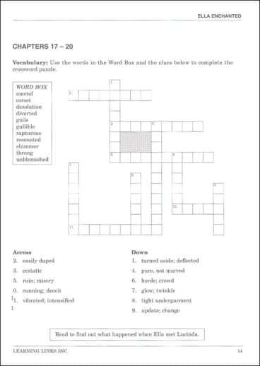 Ella Enchanted Novel-Ties Study Guide
