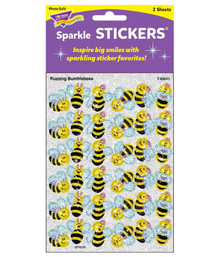 Sparkle Stickers: Buzzing Bumblebees