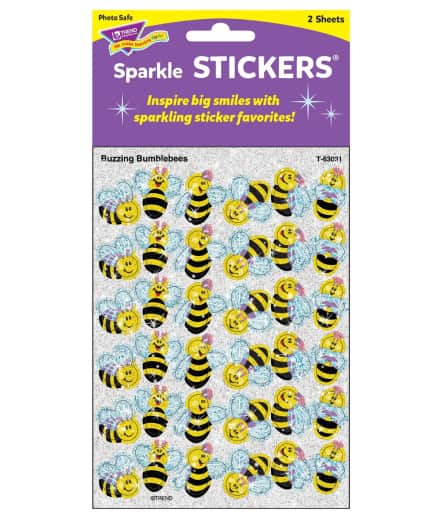 Sparkle Stickers: Buzzing Bumblebees
