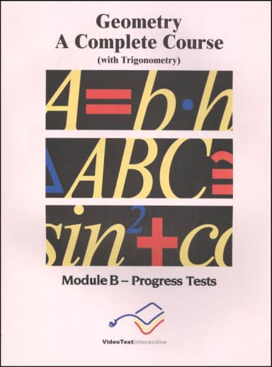 Geometry Module B Progress Tests