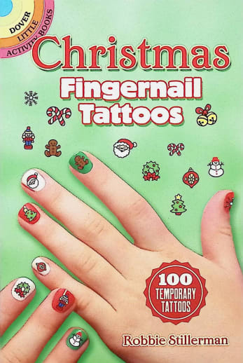 Christmas Fingernail Tattoos