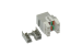 Cat5E RJ45 110 Type 180° Keystone Jack Gray