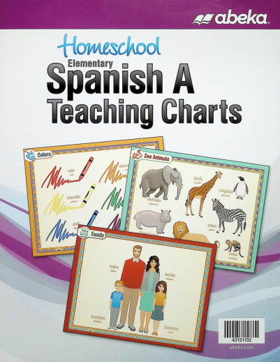 Abeka Elementary Spanish A Homeschool Teaching Charts (431311)