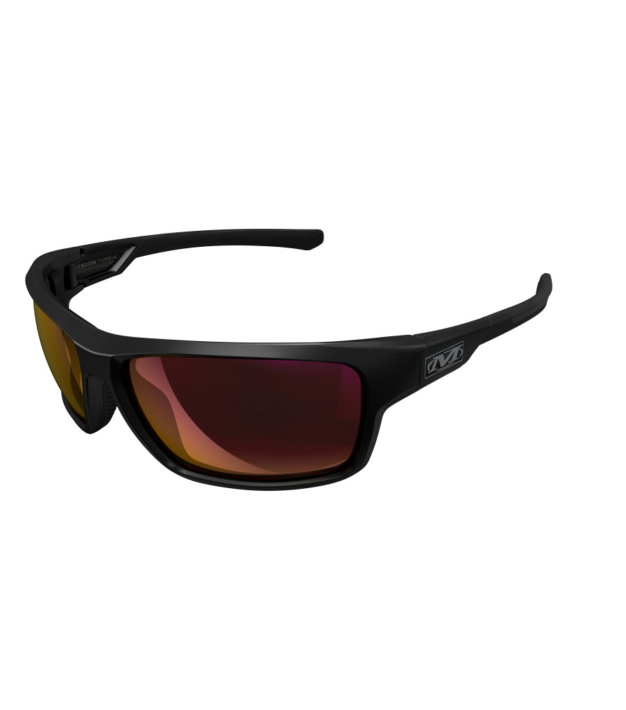 Type-A | Black Frame | Red Fire Mirror Lens, Red/Black, large image number 0