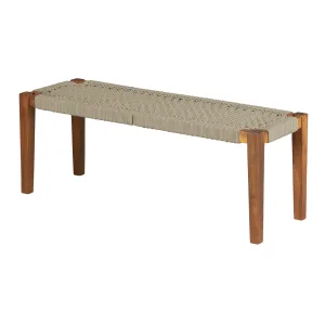 Wood and Rope Bench