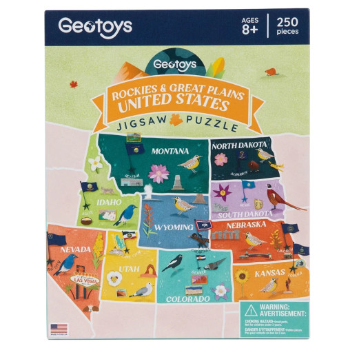 Rockies & Great Plains Regional Puzzle - 250 pieces