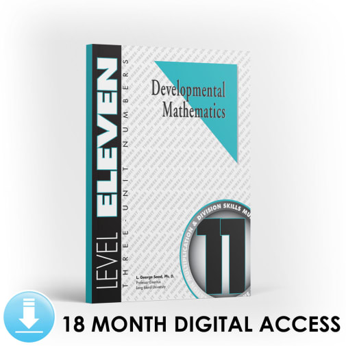 Developmental Math: Level 11 Student Workbook | Three-Unit Numbers: Multiplication and Division (18 Month Access)