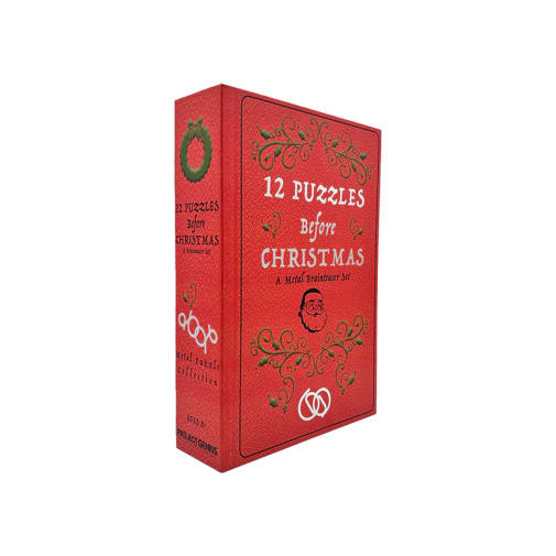 12 Puzzles Before Christmas: A Metal Brainteaser Set Advent Calendar