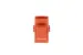 Cat6 RJ45 Inline Coupler Type Keystone Jack, Orange