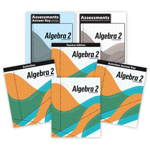 BJU Press Math 11 Algebra 2 Homeschool Kit 4th Edition