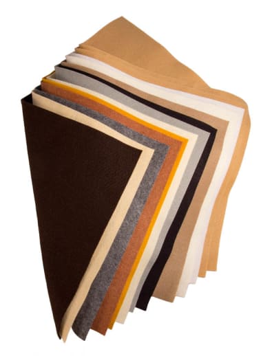 Neutral Colors Felt Assortment (9" x 12") -12 sheets