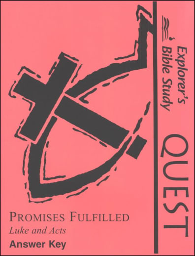 Quest: Promises Fulfilled Answer Key
