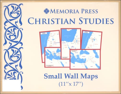 Memoria Press Christian Studies Small Wall Maps (11" x 17")