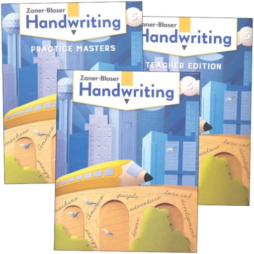 Zaner-Bloser Handwriting Grade 5 Homeschool Bundle - Student Edition/Teacher Edition/Practice Masters (2020 edition)