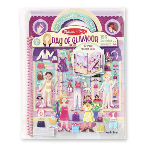 Melissa & Doug Puffy Stickers Deluxe Album - Day of Glamour