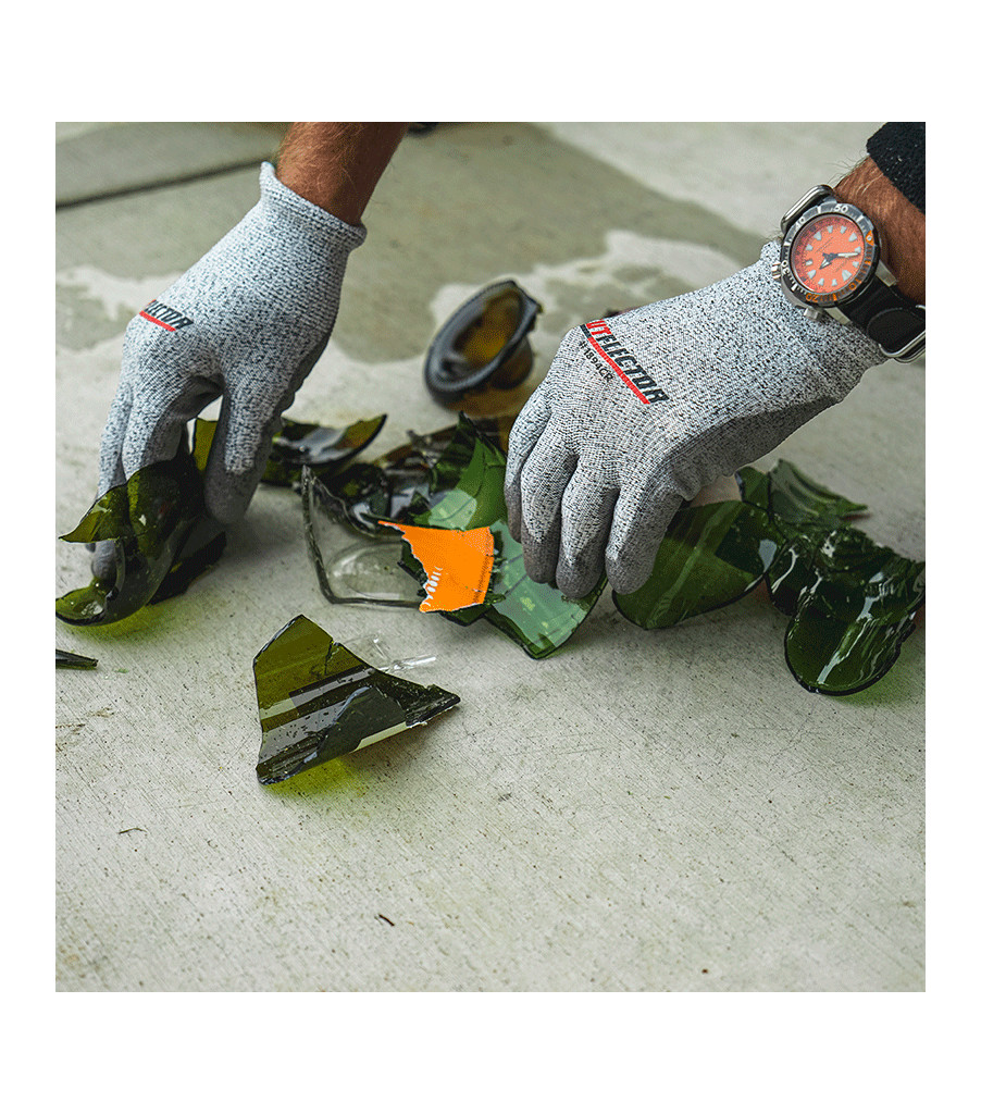 CutFlector&trade; Knit Shell & Sandy Foam Nitrile Palm, Gray, large image number 3