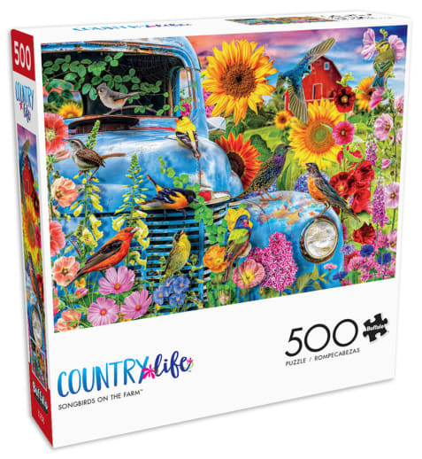 Buffalo Games Songbirds on the Farm Puzzle (Country Life) 500 pieces