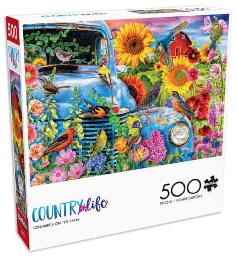 Buffalo Games Songbirds on the Farm Puzzle (Country Life) 500 pieces