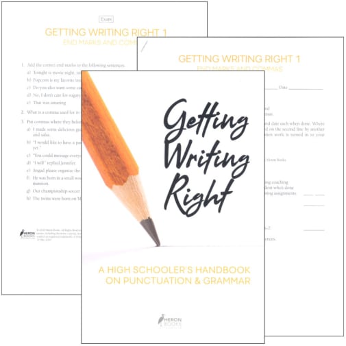 Getting Writing Right: High Schooler's Handbook on Punctuation and Grammar Set