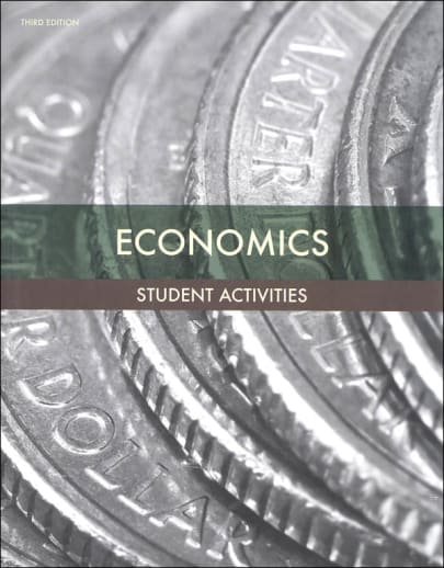 BJU Press Economics Student Activities Manual 3rd Edition
